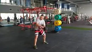 Жонглирование гирей 32кг