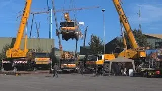Jos Blom promotion stunt on the Mackdag 2013 truckshow.