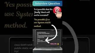 is it possible to stop finally block execution? #java #interviewquestion #2024 #shorts