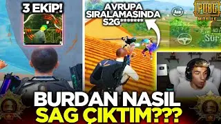 AVRUPA SIRALAMASINDAKİ RAKİPLERE NEFES ALDIRMADIM, NEFES KESEN RANK MAÇI! / PUBG MOBİLE