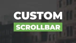 How to customize the scrollbar using only html & css