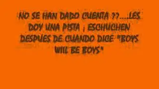 Mensaje en Boys will be boys
