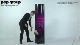 Auto Pop™ With Simple shelves - Pop Group Patented Pop Up Displays