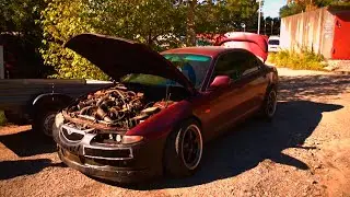 Дрифтовый Eunos 500 с "колючим" мотором (Сюрпризы города Ха!)