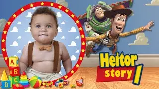 Retrospectiva animada temática Heitor 1 ano tema Toy Story