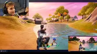PLAYING FORTNITE WITH MY NOOB DAD Series || Day 1