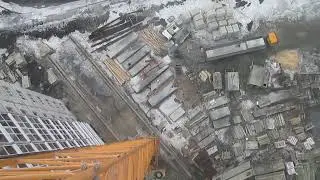 г.Пенза. Башенный кран КБМ-401ПА. /март 2016 г./