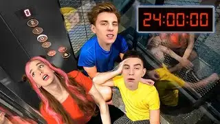 24 Часа в ЛИФТЕ ! А4