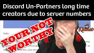 Discord Un-Partners long time creators due to server numbers