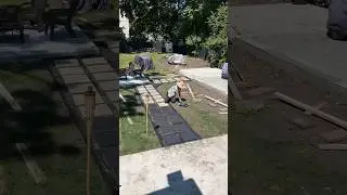 Making a Pathway with old pavers! 