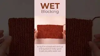 How to Wet Block Your Crochet Project | Yay For Yarn 