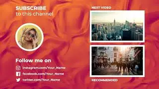 YouTube End Screen Set 2 | Broadcast Packages - Envato elements