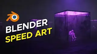 How I Made This Easy Album Cover In Blender - Speed Art