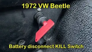 battery DISCONNECT KILL switch installation