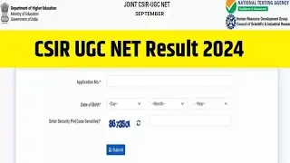 CSIR UGC NET Result 2024 || CSIR NET Result 2024 Kaise Dekhe ? How to Check CSIR NET 2024 Result