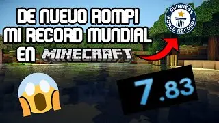 ROMPÍ mi RECORD MUNDIAL en MINECRAFT!! #minecraft #record @BobicraftMC