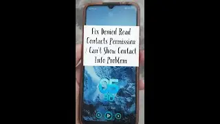 Fix denied read contact permission and can't show contact info