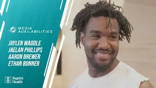 Waddle, Phillips, Brewer and Bonner meet with the media l Miami Dolphins