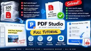 How to Extract, Combine & Edit PDF Pages + Convert Messenger Backup to PDF