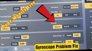 Pubg Mobile Lite Gyroscope Problem Solve | Pubg mobile lite gyroscope problem solution