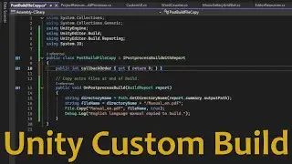 Copying Extra Fiiles in a Unity Build