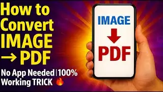 Convert Image to PDF in Android without Any App | No Third Party App Needed!
