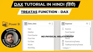 Treatas Function - DAX | Hindi | Treatas DAX function in Hindi
