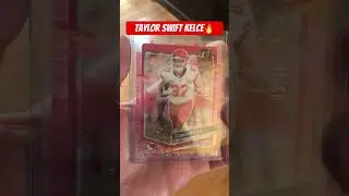 Look at the shimmer on Taylor swift Kelce! #shorts #sportscards #traviskelce