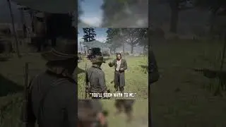 Arthur thanks Kieran for saving his life #shorts #rdr2 #arthurmorgan