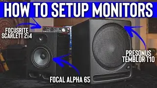 How To Setup STUDIO MONITORS! (Intro Level)