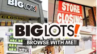 Big Lots is Closing😳!? Entire store on sale🤩!! Come Browse with Me!! 🛒🛍️💫