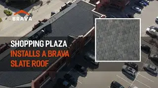 Shopping plaza installs a Brava Slate roof