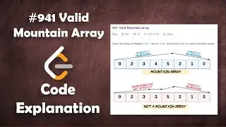 Valid Mountain Array | Live Coding with Explanation | Leetcode - 941