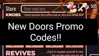 📜🚪New Doors Promo Codes!!!🚪📜