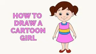 How to draw cartoon girl | How to draw girl | Draw a girl | Girl drawing | Drawing girl