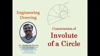 How to draw involute of a circle || Construct an involute || Dr. Chandresh Sharma