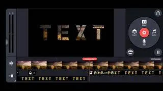 (New) Video Inside Text | high level Editing| Kinemaster Editing