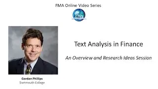 Text Analysis in Finance - Gordon Phillips