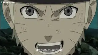 Kakashi , Gai y Naruto pelean con Tobi y el Gedo Mazo