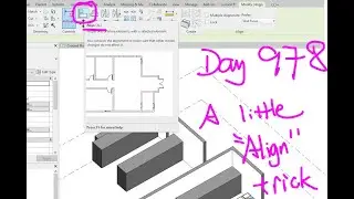Revit Exercise (Day 978) - A little trick about the Align tool
