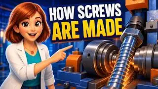 How Screws Are Made in a Factory - Step by Step