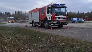 emergency driving training. scania
