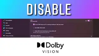 How to Turn Off Dolby Vision in Windows 11 (2025 Update)