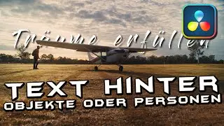 Schrift hinter Objekte und Personen / Magic Mask - DAVINCI RESOLVE - tutorial deutsch