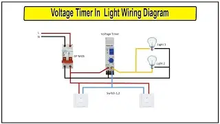 How to Make Voltage Timer In Light Wiring Diagram | timer in light wiring diagram