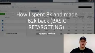 Clothing brand retargeting strategy (£8k spent £62k made back)