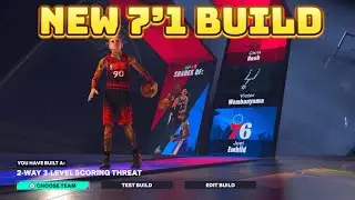 NBA2K25 *NEW* 7’1 VICTOR WEMBANYAMA CENTER BUILD IS INSANE 🔥🔥  #trending #nba #nba2k