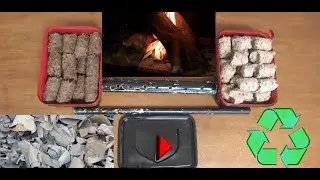 Self Made Biomass Firestarter Briquettes From Recycled Cardboard Boxes