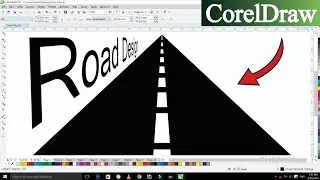 How to make road design in coreldraw? || Use of Add perspective in coreldraw