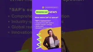What makes SAP so special ?  #youtubeshorts #SAP #BusinessSoftware #ERP #CareerBoost